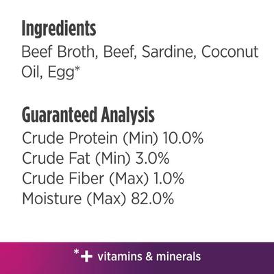 Freestyle Silky Mousse Beef & Sardine Recipe Grain-Free Wet Cat Food, 2.8-oz, case of 24