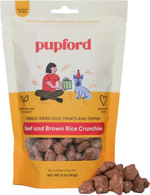 Beef & Brown Rice Natural Biscuit Dog Treats, 8-oz pouch