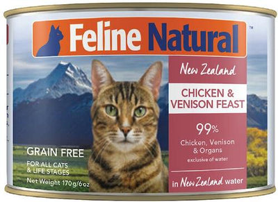 Chicken & Venison Feast Grain-Free Canned Cat Food, 6-oz, case of 12