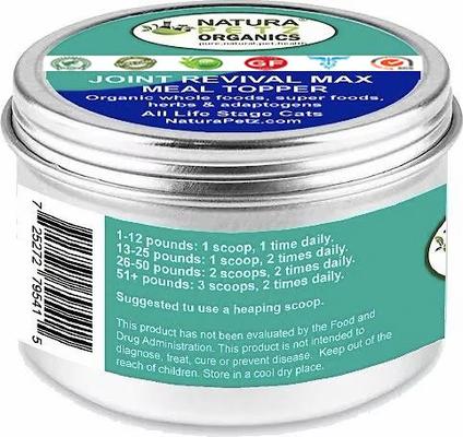 JOINT REVIVAL MAX MASTER BLEND MEAL TOPPER* Neuro Muscular Hip & Joint Support* Cat Supplement, 4-oz jar