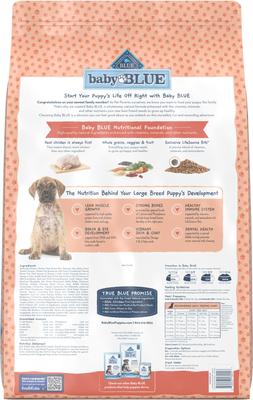 Bundle: Blue Buffalo Baby BLUE Healthy Growth Formula Natural Large Breed Puppy Dry Dog Food, Chicken & Brown Rice Recipe 24-lb + Wet Food, Chicken & Vegetable Recipe
