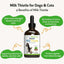 Milk Thistle Bacon Flavored Liquid Liver Supplement for Dogs & Cats, 4-oz bottle