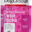 DogLicious 5" Chicken Basted Twist Sticks Dog Treats, 20 count