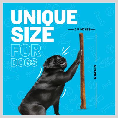 12-in Dog Bully Sticks Treat, 20 count
