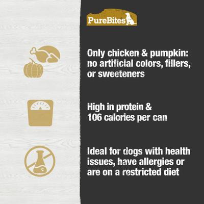 Dog Pates Chicken & Pumpkin Food Topping, 2.5-oz can, 12 count