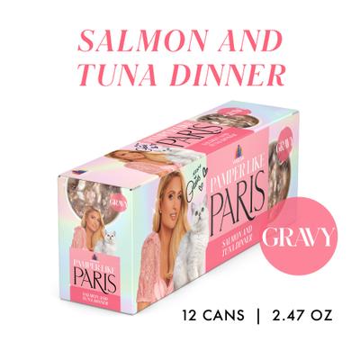 Salmon & Tuna Dinner Grain-Free Shredded Wet Cat Food, 2.47-oz can, case of 12