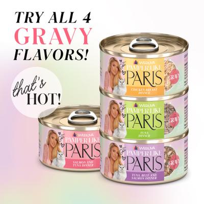 Salmon & Tuna Dinner Grain-Free Shredded Wet Cat Food, 2.47-oz can, case of 12