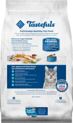 Tastefuls Chicken & Brown Rice Recipe Sensitive Stomach Adult Dry Cat Food, 5-lb bag