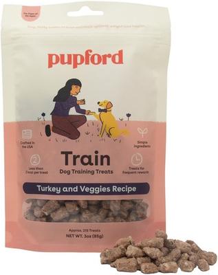 Train Turkey & Veggies Natural Freeze-Dried Dog Treats, 5-oz pouch