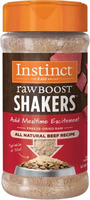 Raw Boost Shakers Chicken Recipe Gut Health Grain-Free Freeze-Dried Dog Food Topper, 5.5-oz bottle