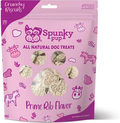 Beef Prime Rib Biscuits Crunchy Dog Treats, 24-oz bag