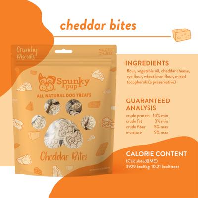 Cheddar Bites Cheese Flavored Biscuits Crunchy Dog Treats, 24-oz bag