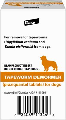 Dewormer for Tapeworms for Dogs, 5 count