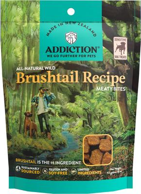 Meaty Bites Venison Grain-Free Dog Treats, 4-oz bag