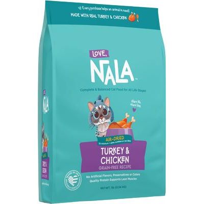 Alimento deshidratado para gatos adultos sin cereales de pavo, bolsa de 1 lb