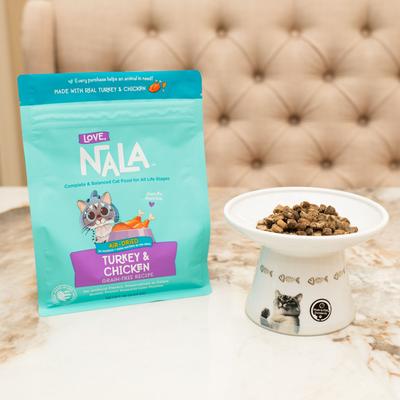 Alimento deshidratado para gatos adultos sin cereales de pavo, bolsa de 1 lb
