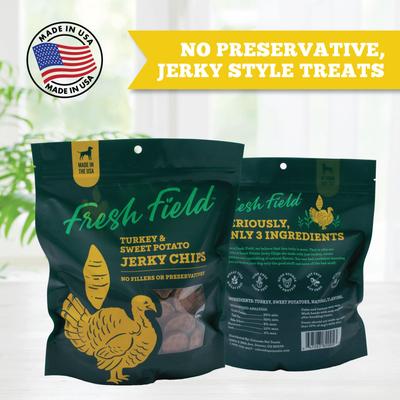Turkey & Sweet Potato Non-GMO Jerky Dog Treats, 5-oz bag
