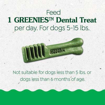 Natural Teenie Puppy Dental Dog Treats, 43 count