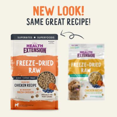 Chicken Recipe Freeze-Dried Raw Dog Food, 3.5-oz bag