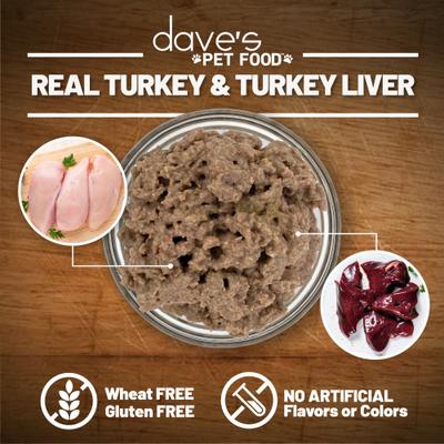 95% Premium Turkey & Turkey Liver Grain-Free Recipe Canned Wet Dog Food, 12.5-oz, case of 12