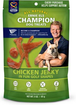 Golf Shapes Chicken Jerky Dog Treats, 3-oz bag