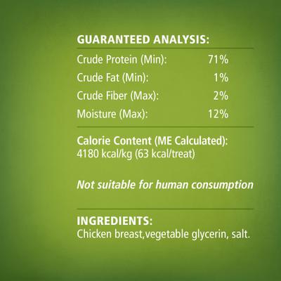 Golf Shapes Chicken Jerky Dog Treats, 3-oz bag