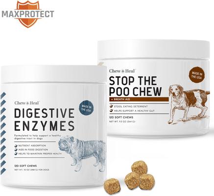 MaxProtect Coprophagia & Digestive Soft Chew Supplement for Dogs, 240 count
