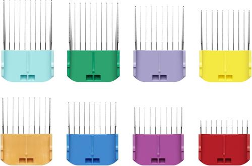 Adjustable Stainless Steel Blade Attachment Combs, 8 count