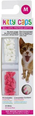 Fundas para uñas de gato, extra pequeñas, verde primavera con purpurina y ultravioleta