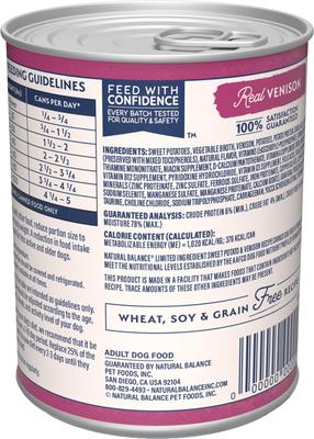 Limited Ingredient Reserve Sweet Potato & Venison Recipe Wet Dog Food, 13-oz can, case of 12