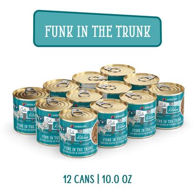 Cats in the Kitchen Funk In The Trunk Chicken in Pumpkin Consomme Grain-Free Canned Cat Food, 10-oz, case of 12