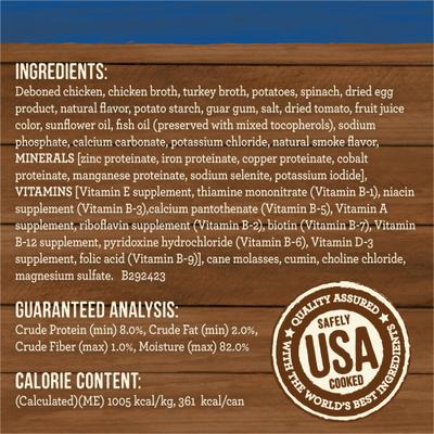 Grain-Free Wet Dog Food Slow-Cooked BBQ Memphis Style with Glazed Chicken, 12.7-oz can, case of 12