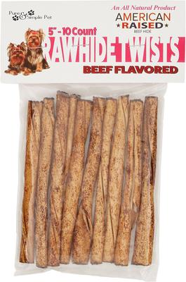 Rawhide Twist Dog Treat, 5-in, 10 count
