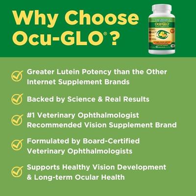 Ocu-GLO Vision Supplement for Medium & Large Dogs, 90 count