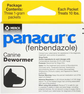 C Canine Dewormer, 1-g, 3 count
