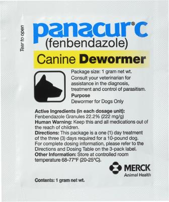 C Canine Dewormer, 1-g, 3 count