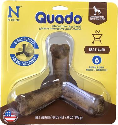 Quado Interactive Bacon Flavored Large Dental Dog Treat, 1 count