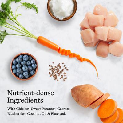 Bundle: American Journey Grain-Free Chicken & Sweet Potato Recipe Dry Dog Food + Peanut Butter Recipe Grain-Free Oven Baked Crunchy Biscuit Dog Treats