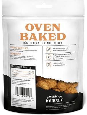 Bundle: American Journey Grain-Free Chicken & Sweet Potato Recipe Dry Dog Food + Peanut Butter Recipe Grain-Free Oven Baked Crunchy Biscuit Dog Treats
