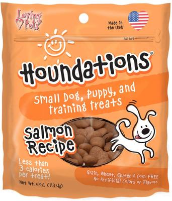 Houndations Salmon Recipe Soft Chew Bites Training Dog Treats, 4-oz bag