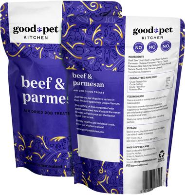 Beef & Parmesan Air Dried Dog Treat, 2.8-oz bag
