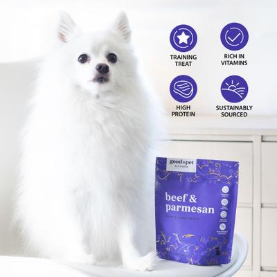 Beef & Parmesan Air Dried Dog Treat, 2.8-oz bag