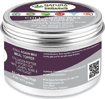 Coll-Again Dog Supplement, 4-oz jar