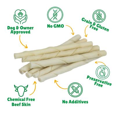 Plain Rawhide Small Dog Chews, 200 count