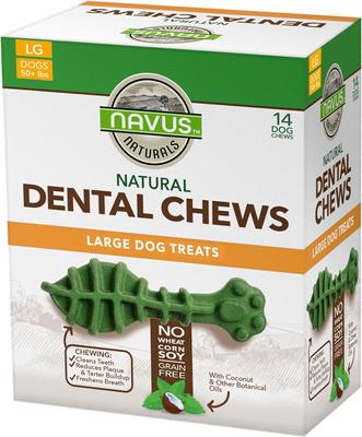 Large Mint Dental Dog Treats, 14 count