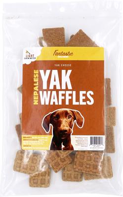 Yak Cheese Waffles Dog Treats, 4-oz bag