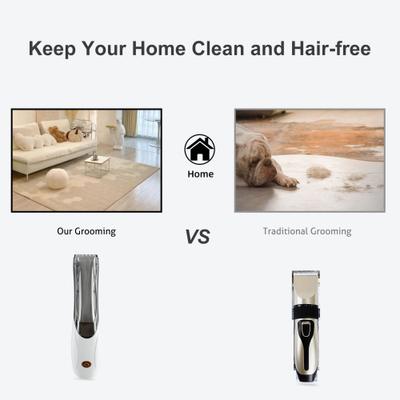 Cat & Dog Hair Grooming Clippers Kit, White, Small