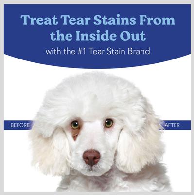 Natural Chicken Flavored Soft Chew Tear Stain Supplement for Dogs & Cats, 120 count