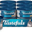 Tastefuls Salmon, Chicken, Ocean Fish & Tuna Entrées Variety Pack Pate Wet Cat Food, 3-oz can, case of 12