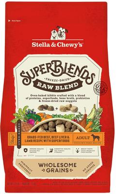 SuperBlends Raw Blend Wholesome Grains Cage-Free Chicken & Duck Recipe with Superfoods Dry Dog Food, 21-lb bag